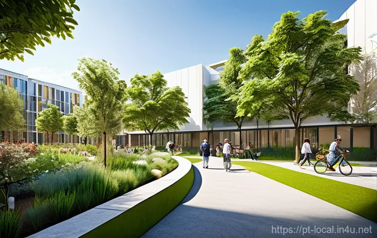 지방공무원 공무 중 부딪친 문제 해결 사례 - **Urban Oasis with Community Engagement:** A vibrant, sun-drenched urban park teeming with diverse p...