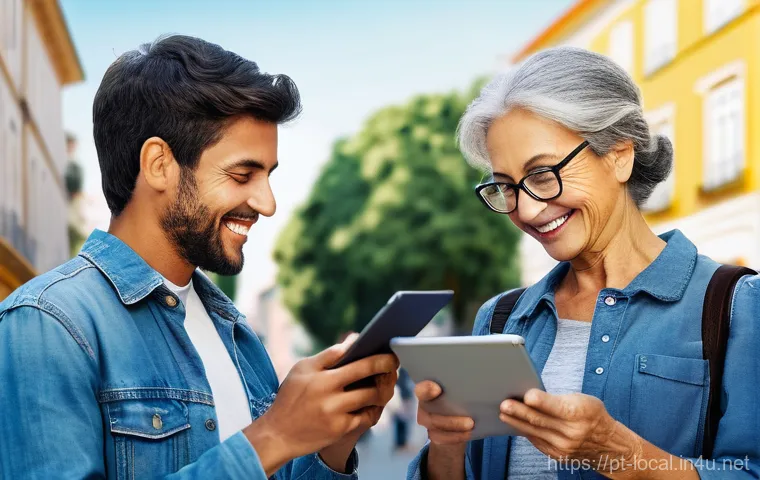 지방공무원 업무 관련 통계 자료 - **Prompt:** "A vibrant, sunny public square in a modern Portuguese or Brazilian city, bustling with ...