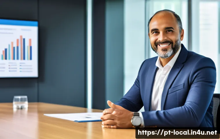 지방공무원 자격증 취득 후 진로 - A professional Brazilian public servant in a modern municipal office, dressed in formal attire with ...